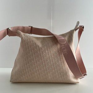 CHRISTIAN DIOR Trotter Monogram Messenger Pink